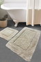 Mijölnir Juego de alfombrillas de baño de algodón Piedra